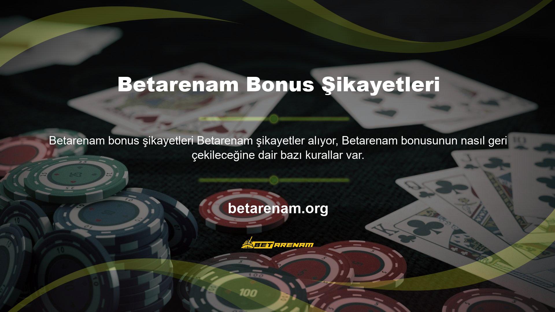 Belirli oyunlarda belirli bir miktar paraya bahis oynamalısınız